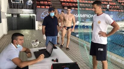 Kontrolno mjerenje seniorske vaterpolo reprezentacije.