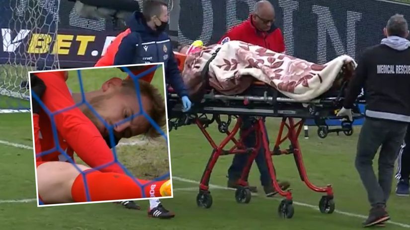 Radaković dao gol, pa završio u bolnici