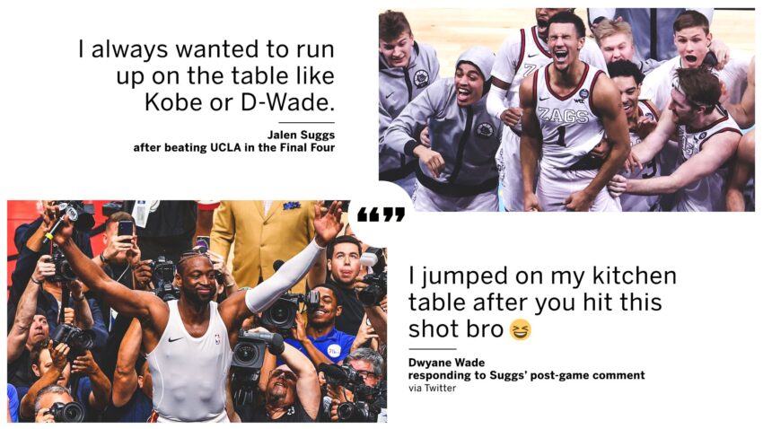 Sags: Uvijek sam želio da pobjednički skočim na sto, kao Vejd i Kobi; Vejd: Brate ja sam skočio na kuhinjski kad si pogodio