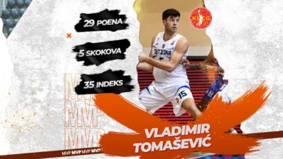 Vladimir Tomašević MVP šestog kola domaćeg šampionata