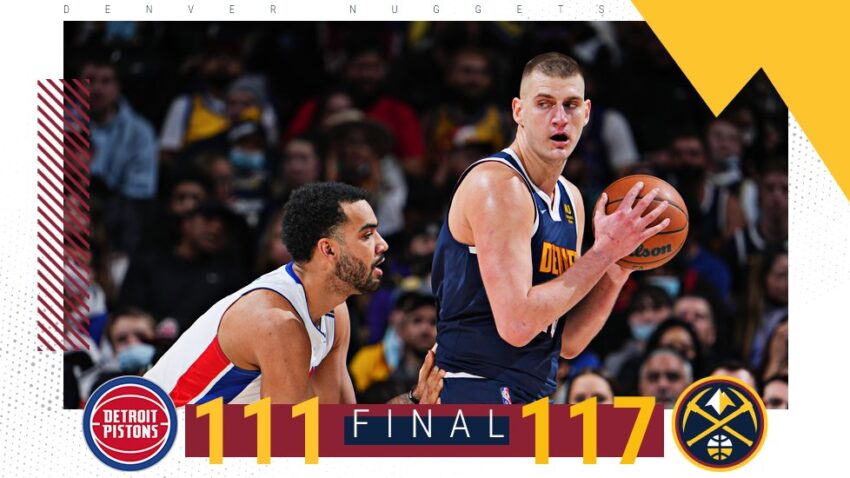 Denver opet na pogon Nikole Jokića: Džoker sa 34 poena nezadrživ za Detroit