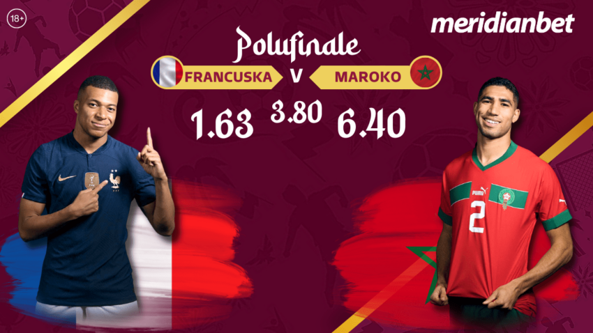 Francuska želi novo finale, a Meridian na pobjedu "trikolora" protiv Maroka nudi odličnu kvotu - 1.63