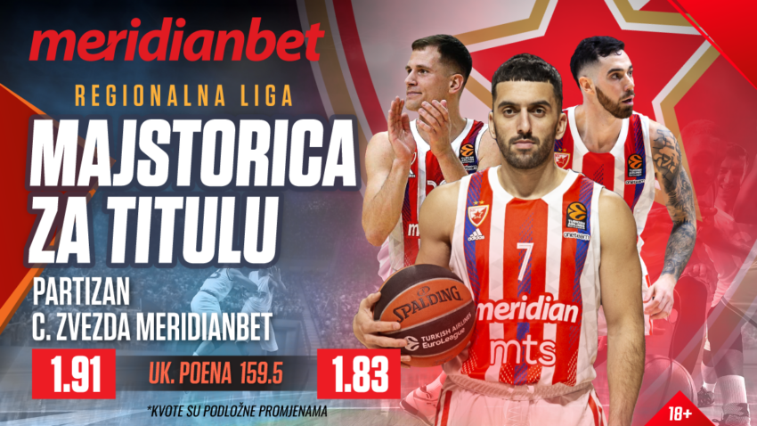 TIP DANA: Partizan ili Crvena zvezda Meridanbet? Sve staje u 40 minuta!