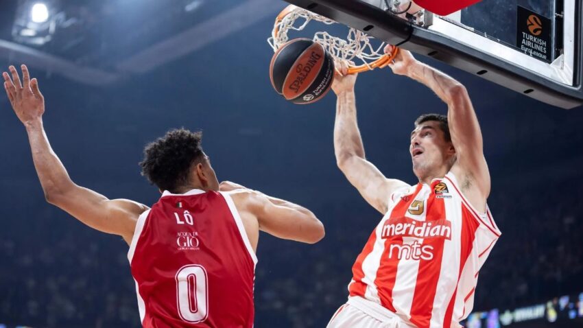 "MANEKENI" SVE POGAĐALI: Crvena zvezda Meridianbet nemoćna protiv dalekometne paljbe milanske Olimpije