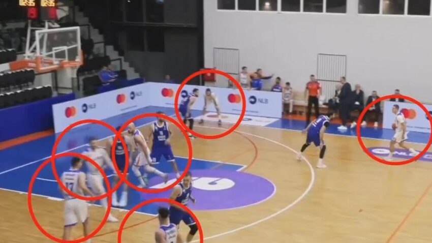 Nesvakidašnja situacija: Košarka šest na pet u ABA 2 ligi (VIDEO)