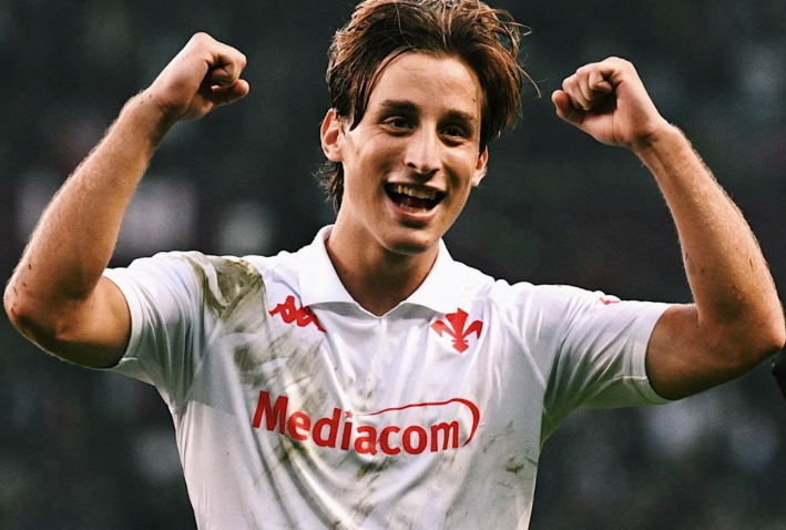 Edoardo Bove na treningu Fiorentine