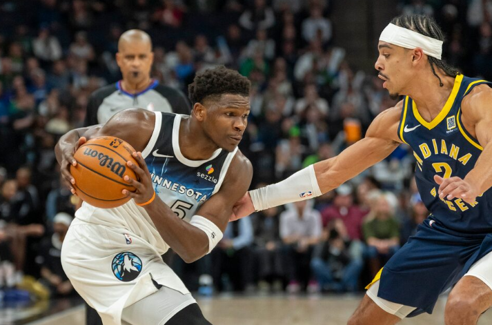 Minesota Timbervulvs Indijana Pejsers, photo - Jesse Johnson, USA Today sports