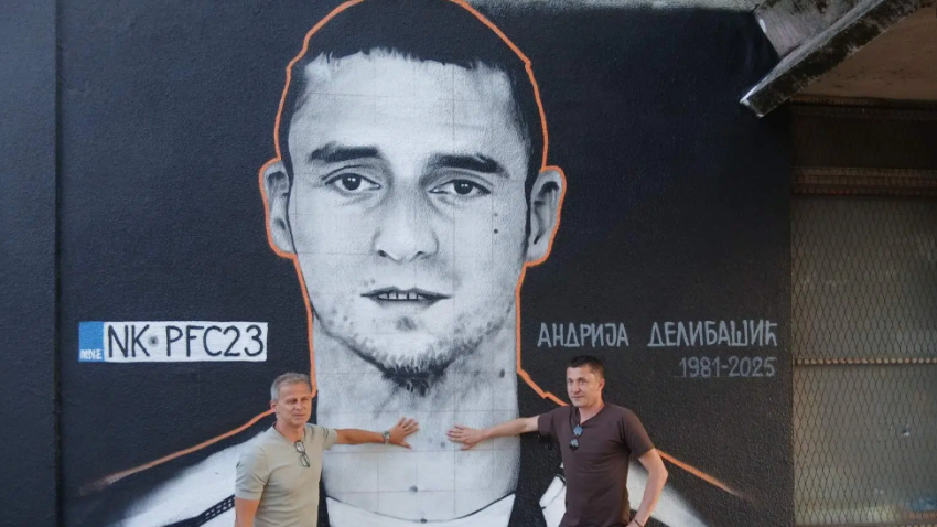 Legende Partizana obišle mural Andrije Delibašića u Nikšiću