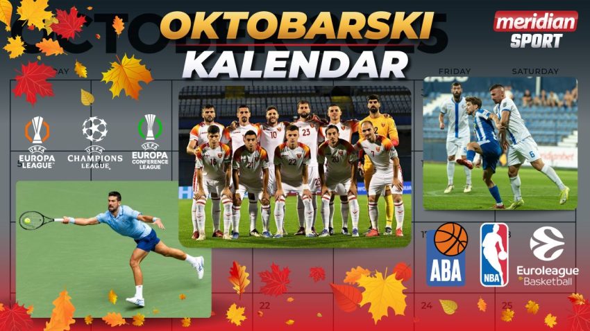 Oktobar u znaku košarke, Vučinić debituje na klupi reprezentacije