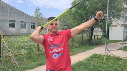 Minevski nastupa u bacanju koplja